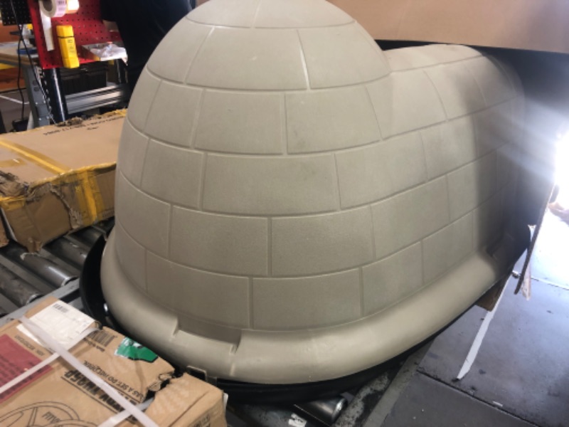 Photo 1 of * MINOR DAMAGE* Petmate Indigo Dog House (Igloo Dog House, Made in USA with 90% Recycled Materials, All-Weather Protection Pet Shelter) for XL Dogs -90 to 125 pounds, Made in USA
