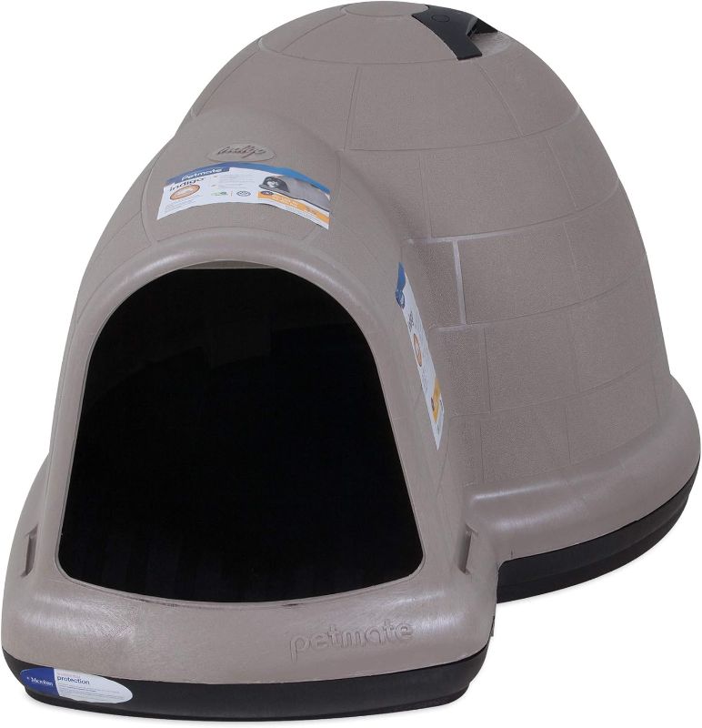 Photo 1 of * MINOR DAMAGE* Petmate Indigo Dog House (Igloo Dog House, Made in USA with 90% Recycled Materials, All-Weather Protection Pet Shelter) for XL Dogs -90 to 125 pounds, Made in USA
