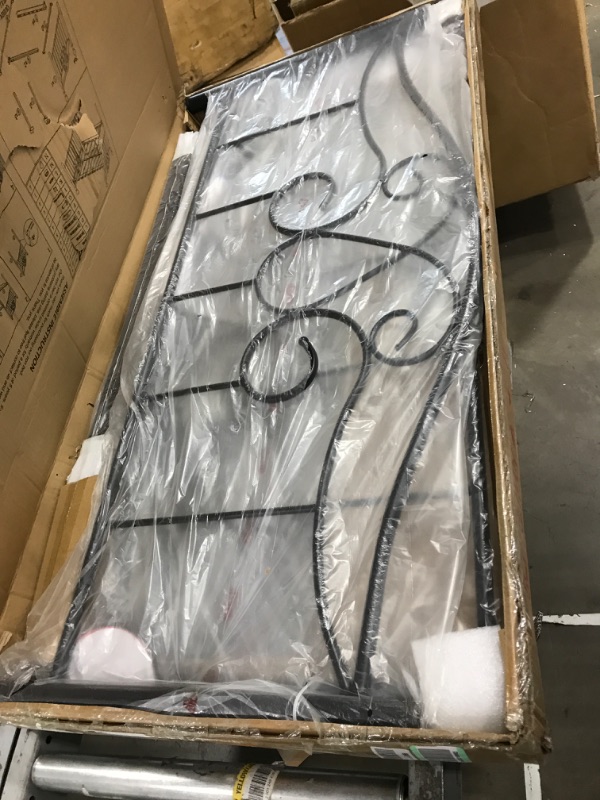 Photo 1 of * See Notes* YALAXON Vintage Sturdy Full Size Metal Bed Frame with Headboard and Footboard Basic Bed Frame No Box Spring Needed (Full,Black)