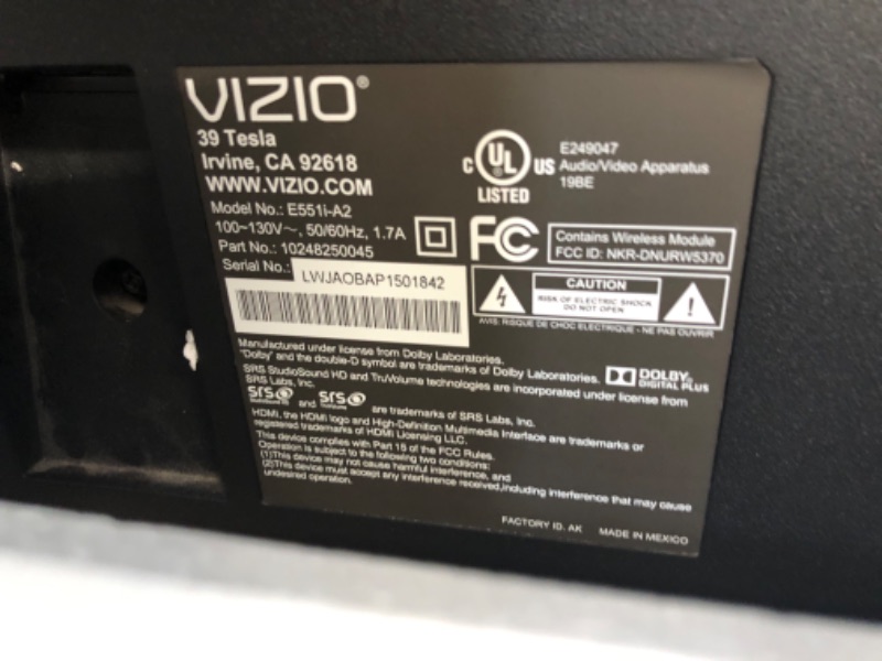 Photo 3 of **SEE NOTES** VIZIO 50-Inch V-Series 4K UHD LED Smart TV with Voice Remote