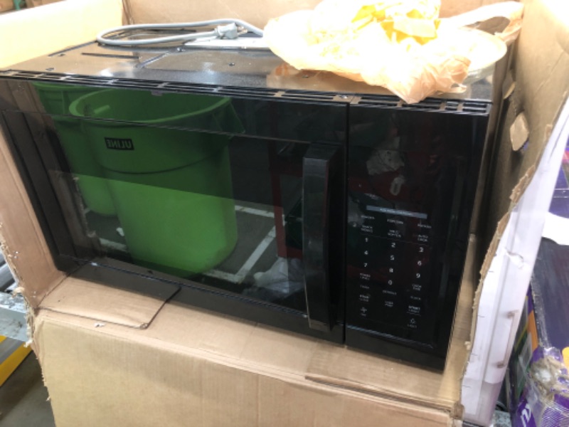 Photo 2 of 1.7 Cu. Ft. 1000-Watt Over the Range Microwave in Black