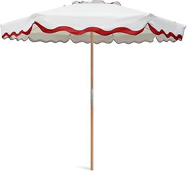 Photo 1 of AMMSUN 7.8ft Seashore Umbrella, Outdoor Umbrella, Boho Beach & Patio Umbrella with UV 50+ Air Vent Ash Wood Pole Carry Bag & Water-Resistant Canvas