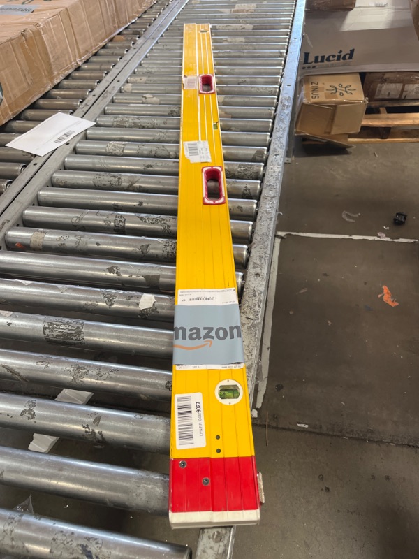 Photo 1 of ***USED - MISSING PLATE LEVEL STANDOFFS - NO PACKAGING - SEE PICTURES - SCRATCHED***
 UNABStabila 120 in. Aluminum Type 106T Plate Level 3 vial