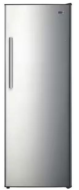 Photo 1 of 11 cu. ft. Convertible Auto Defrost Garage Ready Upright Freezer/Refrigerator in Stainless Steel, Energy Star
