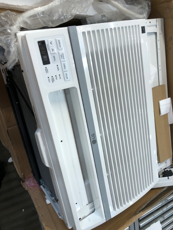 Photo 5 of * SEE NOTES* LG 12,000 BTU Window Air Conditioner, 115V, Cools 550 Sq.Ft. for Bedroom, Living Room, Apartment, Quiet Operation, Electronic Control with Remote, 3 Cooling & Fan Speeds, Auto Restart, White 12000 BTU Electronic & High Efficiency White