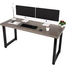 Photo 1 of * SEE NOTES* TOPSKY 59" Big Large Computer Office Desk 1.88" Thickness Desktop (Rustic GREY)