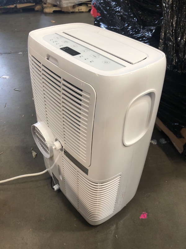 Photo 2 of * SEE NOTES UNIT MAKES NOISES* * LG 7,000 BTU Portable Air Conditioner, 115V, Cools 300 Sq.Ft. (12' x 25' Room Size), Portable Air Conditioner for Home with Quiet Operation, LCD Remote Control, and Window Installation Kit, White Up to 350 Sq. Ft. Cool Onl