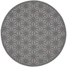 Photo 1 of * SEE PHOTOS FOR DESIGN* 8FT ROUND DARK GREY AREA RUG 