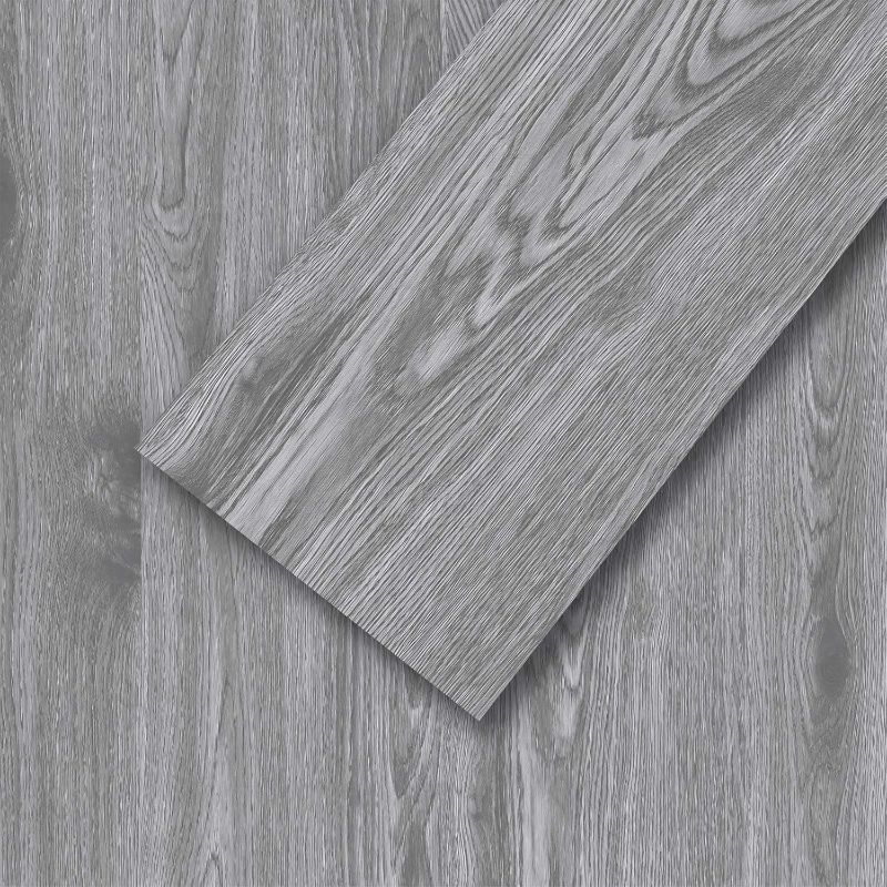 Photo 2 of * SEE NOTES* Mysflosy Peel and Stick Floor Tiles, Self-Adhesive Luxury Vinyl Flooring Plank, 6x36inch 36pack 54 Sq.Ft, Waterproof DIY Deep Wood Grain Planks Easy to Install for Kitchen, Living Room, Light Grey
