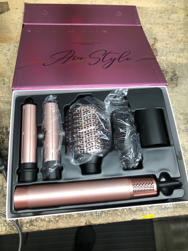 Photo 2 of 
Roll over image to zoom in
Brightup Air Styler, Hair Dryer Brush with 110000 RPM High-Speed Negative Ionic Blow Dryer, Auto Wrap Curlers, Professional Multi Hair Styler for Fast Drying Curling Straightening Volumizing & Styling