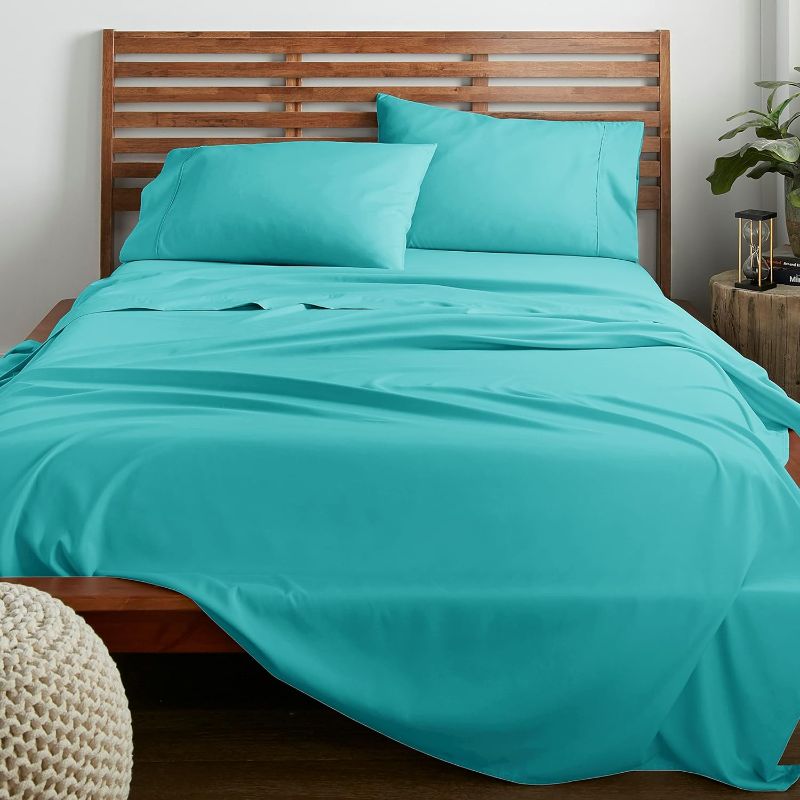 Photo 1 of All Season California King Size Bed Comforter - Cooling Down Alternative Quilted Duvet Insert with Corner Tabs - Winter Warm - Machine Washable - Teal