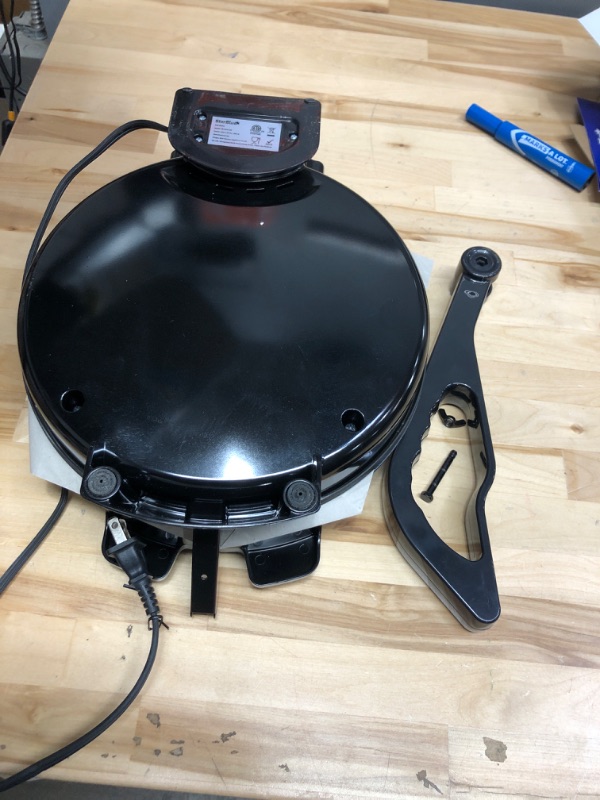 Photo 4 of 10inch Roti Maker by StarBlue with FREE Roti Warmer and Removable Handle - The automatic Stainless Steel Non-Stick Electric machine to make Indian style Chapati, Tortilla, Roti AC 110V 50/60Hz 1200W