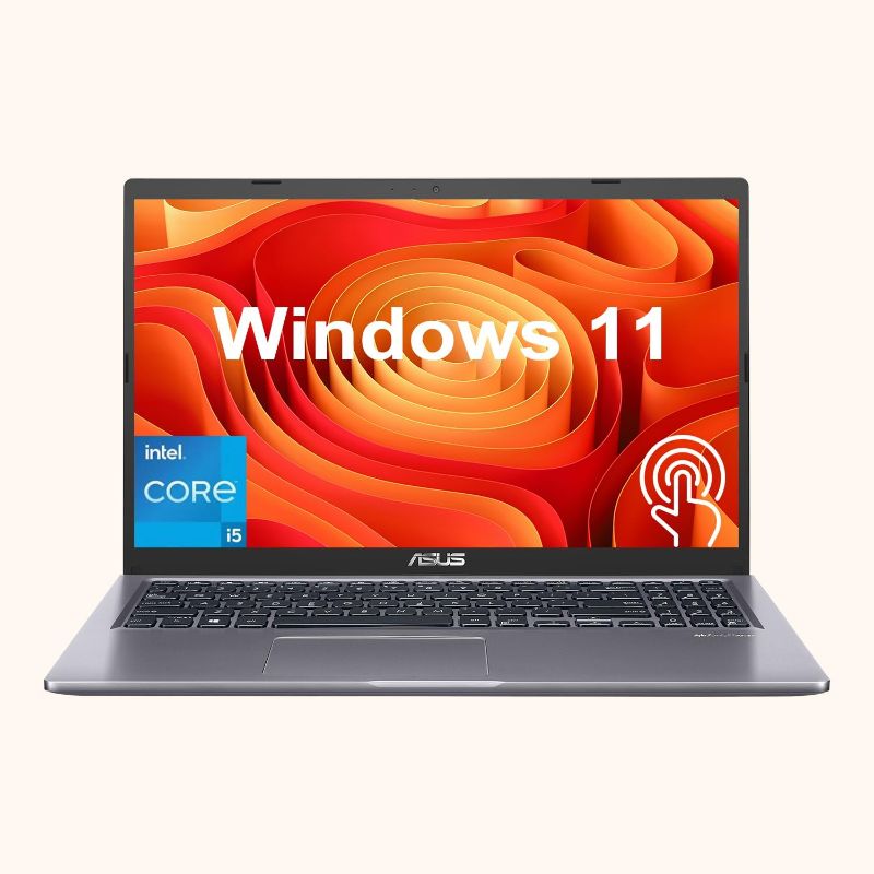 Photo 1 of ASUS 2023 Newest Vivobook 15.6" FHD Touchscreen Laptop, Intel Core i5-1135G7 (Beats i7-1065G7), 12GB RAM, 512GB SSD, Webcam, HDMI, Wi-Fi, Windows 11 Home, KKE Accessories…