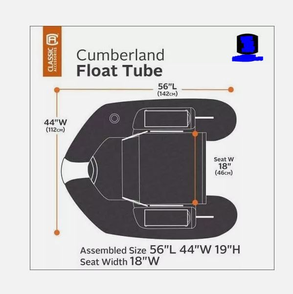 Photo 5 of (READ FULL POST) Inflatable Fishing Float Tube with Storage Pockets, Fishing Boat , Fish Ruler
