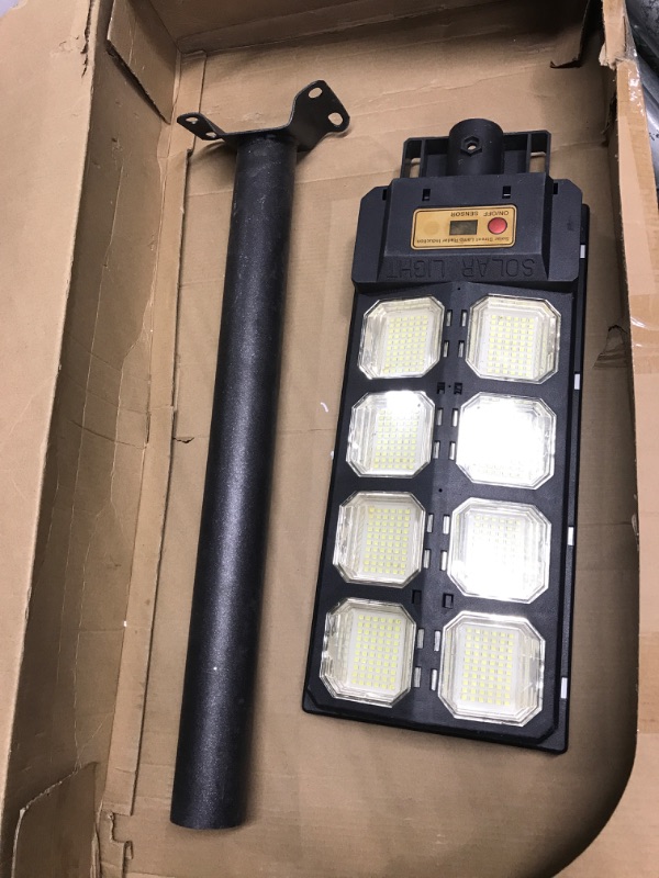 Photo 2 of *PARTS OINLY** JAYNLT 3200W Solar Street Lights Outdoor,320000LM 6500K Commercial Parking Lot Lights Dusk to Dawn, Waterproof Solar Security Flood Lights with Motion Sensor and Remote for Yard, Garage, Driveway