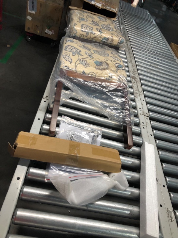 Photo 1 of ***USED - LIKELY MISSING PARTS - UNABLE TO VERIFY FUNCTIONALITY***
OSP Home Furnishings Dakota Upholstered Parsons Chair with Espresso Finish Wood Legs