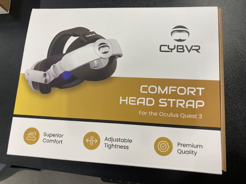 Photo 2 of CYBVR Elite Comfort Head Strap for the Meta Quest 3 - Memory Foam & Hot Swappable Battery Pack Compatible for Extended Comfortable Gaming Sessions, Budget Friendly, Quest 3 Head Strap