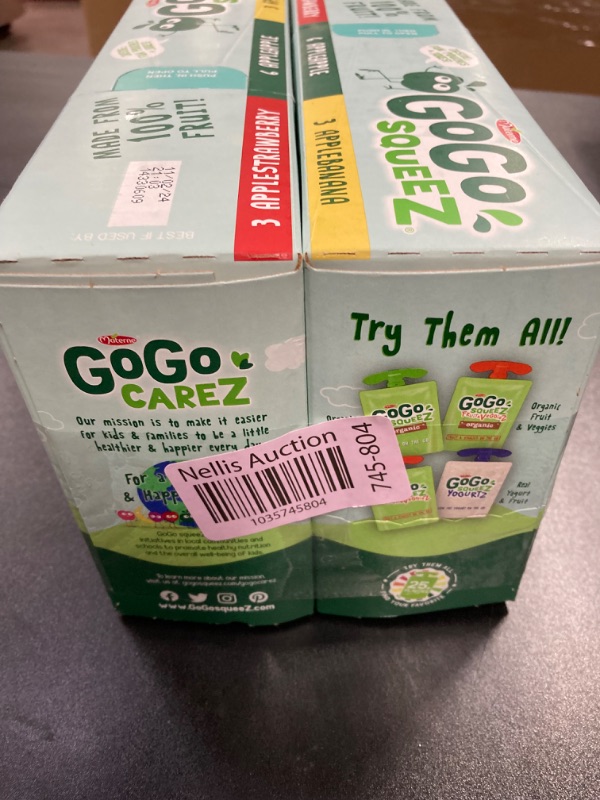 Photo 3 of **BUNDLE OF 2***GoGo squeeZ Applesauce Variety Apple/Banana/Strawberry - 3.2oz/12ct EXP 11/02/2024