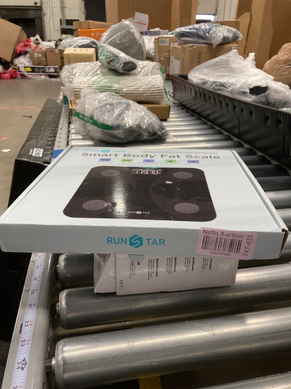 Photo 1 of Runstar Smart Scale for Body Weight and Fat Percentage, High Accuracy Digital Bathroom Scale FSA or HSA Eligible with LCD Display for BMI 13 Body Composition Analyzer Sync with Fitness App Black 11"/280mm