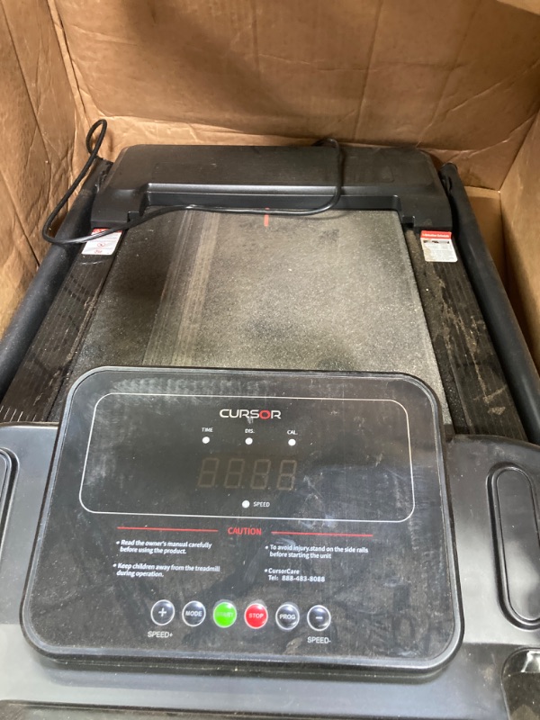 Photo 2 of *** please see the picture. Cursor fitness home folding treadmill with pulse sensor