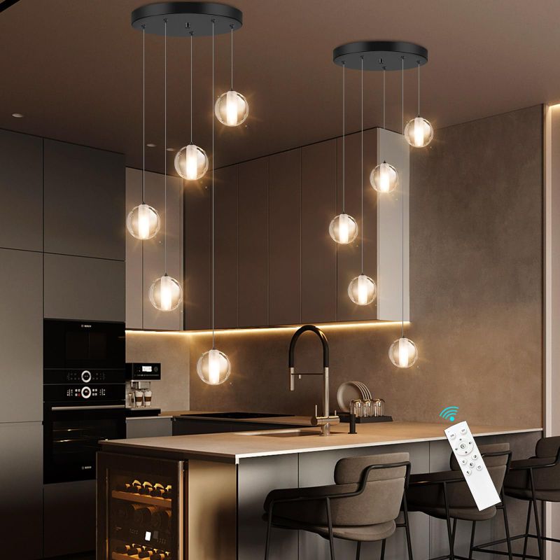 Photo 1 of ***THE LIGHT IS SIMILAR TO THE IMAGE*****HAIXIANG 15 Foot Modern Chandeliers for Living Room LED Dimmable Lights Entrance High Ceiling Chandelier for Dining Room Foyer Stair Crystal Large Pendants Lighting Fixtures 2700K 6000K