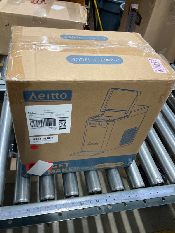 Photo 1 of Aeitto Nugget Ice Maker Countertop, 40lbs/Day Pellet Ice Machine Soft Chewable Ice, One-Click Operation, Auto Self-Cleaning Crushed Ice Makers Stainless with Scoop for Home/Kitchen/Office (Black)