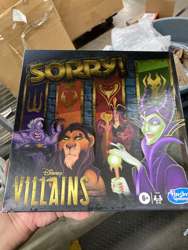 Photo 2 of Hasbro Gaming Sorry! Board Game: Disney Villains Edition Kids Game, Family Games for Ages 6 and Up (Amazon Exclusive)