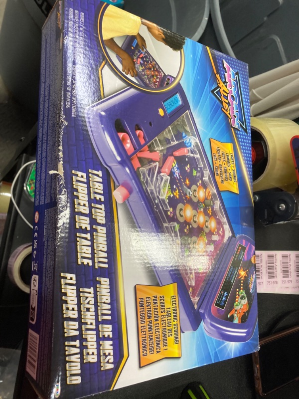 View 2 of Arcade Alley Games Table Top Pinball Fun Family Indoor Playroom Game