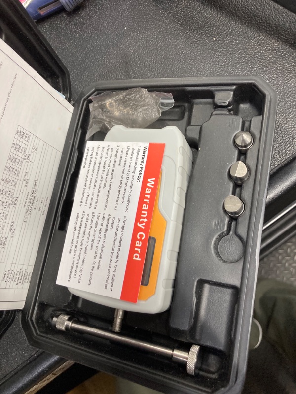 Photo 1 of Digital Force Gauge Push and Pull Meter Dynamometer Tension Pressure Tester Thrust Meter Compression Load Plug Force Destructive Tests 500N/50kg/110lbf/1800Oz