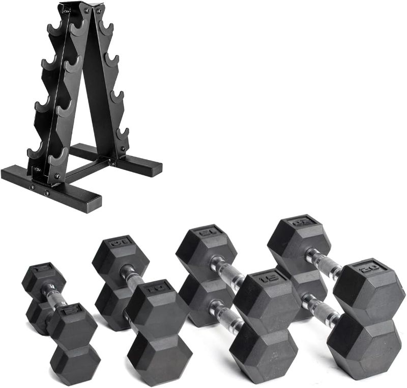 Photo 1 of CAP Barbell Dumbbell Set with Rack | Multiple Options in 150lbs and 210lbs
*** "A" Frame Not Included***