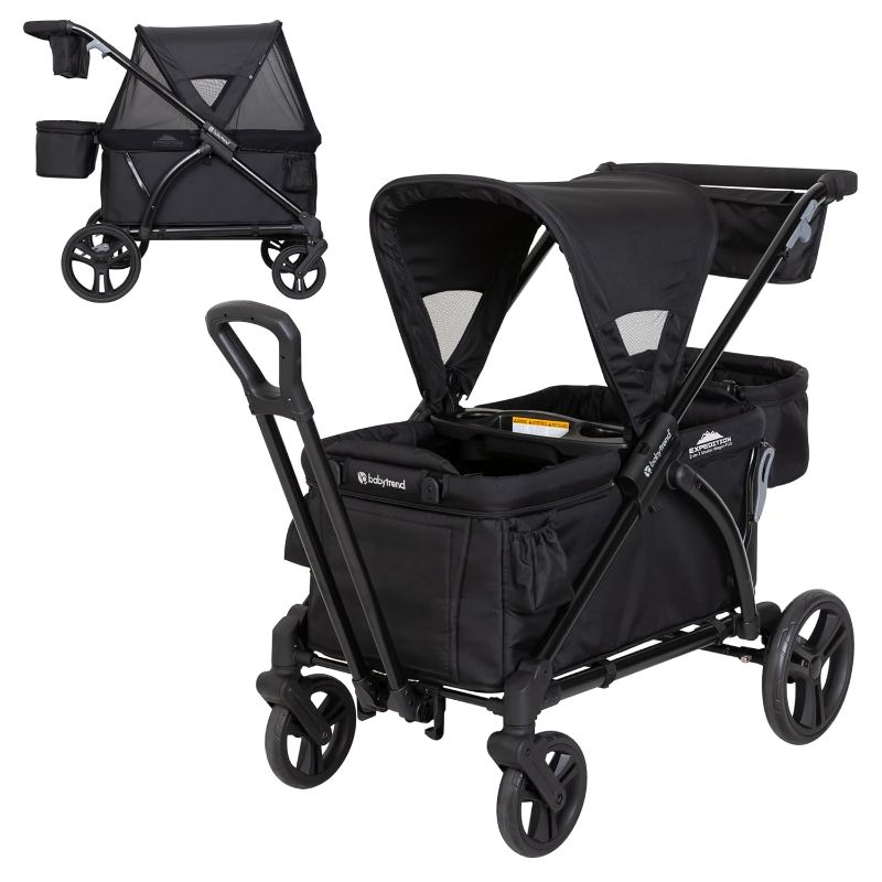 Photo 2 of 
Baby Trend Expedition 2-in-1 Stroller Wagon PLUS, Ultra Black