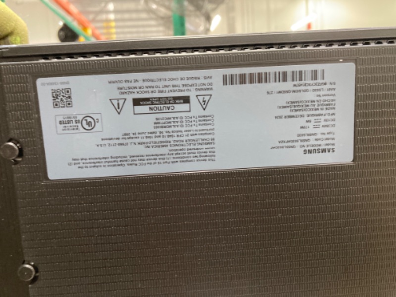 Photo 1 of ***UNABLE TO TEST, CANT FIND POWER CORD***   SAMSUNG 55-Inch Class QLED 4K LS03D The Frame Series Quantum HDR Smart TV w/ Dolby Atmos, Art Mode, Anti-Reflection, Customizable Frame, Slim Fit Wall Mount with Alexa Built-In (QN55LS03D, 2024 Model)