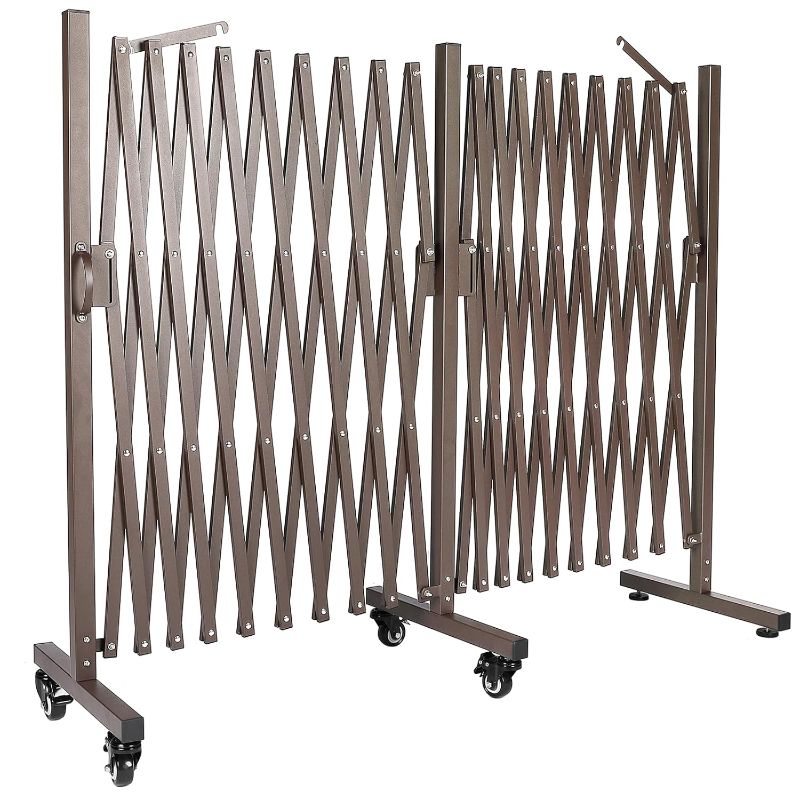 Photo 1 of ***ITEM MAY BE SIMILAR BUT NOT EXACT***  dearlomum Retractable Driveway Fence Gate Expandable 205 inches Fence,Dog Gate Outdoor,Portable Accordion Fence Gate,Mobile Barricade Portable Barricade Gate Used Inroor and Outdoor
