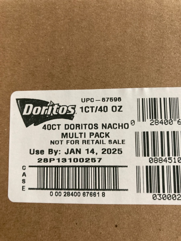 Photo 2 of Doritos Flavored Tortilla Chips, Nacho Cheese, 1 Ounce (Pack of 40)