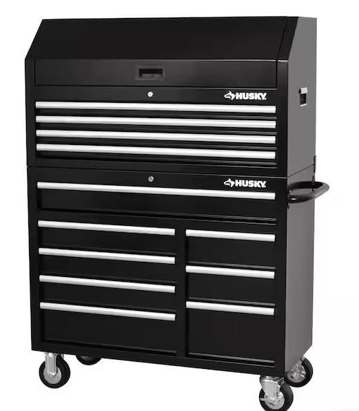 Photo 1 of ***TWO BOXES***   Tool Storage 42 in. W x 18 in. D Standard Duty Black Tool Chest Combo


