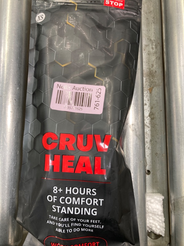 Photo 1 of (New) Work Comfort Orthotic Insoles - Anti Fatigue Shoe Insert Men Women - Low Arch Support - Shock Absorption - Foot Pain Relief - Work Boot Insoles (Black Hexagons, XS)
