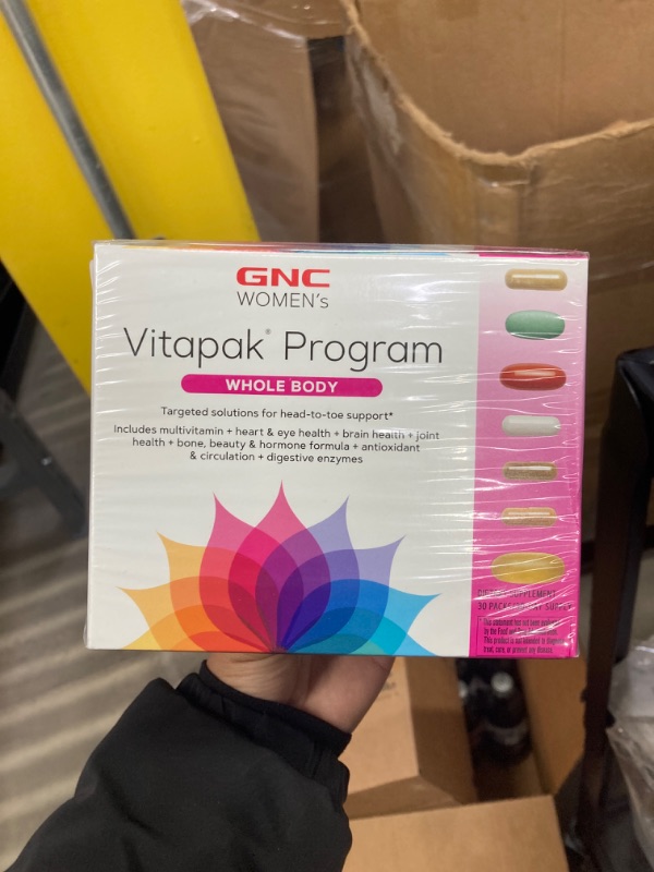 Photo 2 of GNC Women's Whole Body Vitapak | 7 Step Multivitamin System for Optimal Health | Contains Omega-3, Calcium and GLA for Hair, Skin and Nails | 30 Count