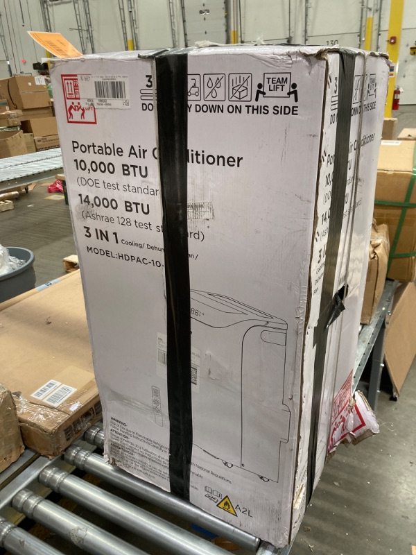 Photo 2 of 12,000 BTU Portable Air Conditioner Cools Up to 500 Sq.Ft, 3-IN-1 Energy Efficient Portable AC Unit with Remote Control & Installation Kits for Large Room, Campervan, Office, Temporary Space