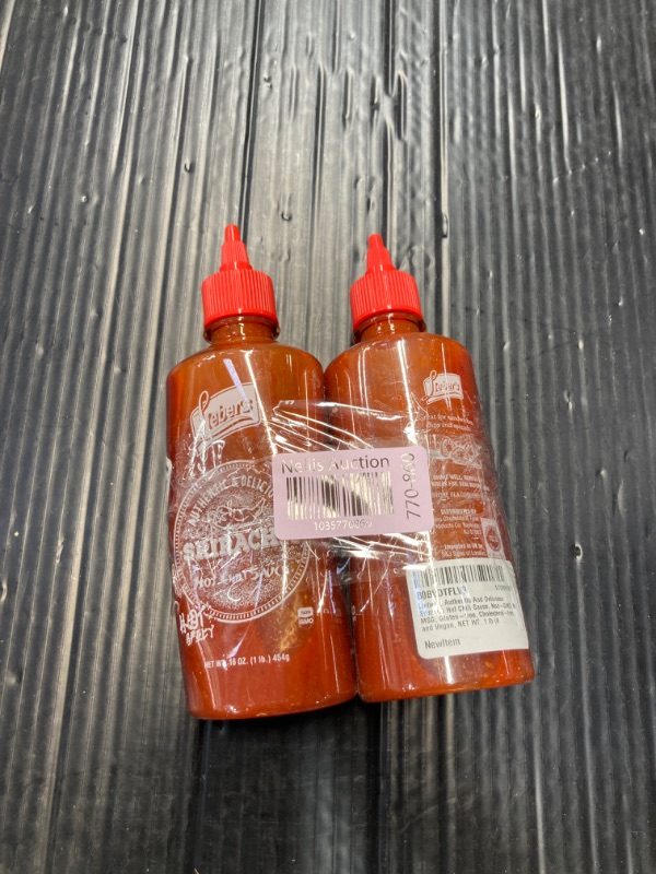 Photo 2 of 2- Lieber's Sriracha Hot Chili Sauce, Authentic And Delicious, Non-GMO, No MSG, Gluten-free, Cholesterol-free, and Vegan, NET WT. 1 lb (454g)