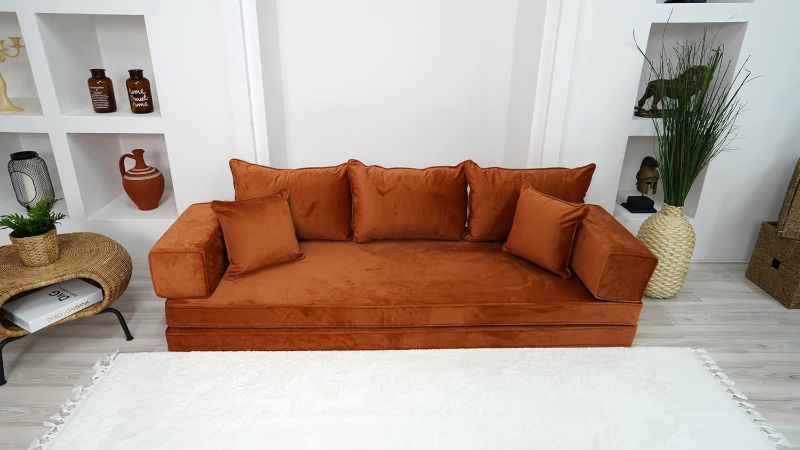 Photo 1 of ***stained cushion***
8" Thickness Amber Color Velvet Floor Seating, Modular Sofa, Sectional Sofa, Floor Pillows, Pallet Cushions, Bench Cushions, Livingroom Couches
