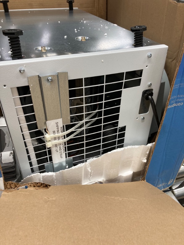 Photo 4 of ***small dent on bottom***
AprilAire E100 Pro Dehumidifier Bundle - 100 Pint Whole House Dehumidifier - Full Complete Kit - Crawl Spaces, Basements, Whole Homes, Commercial up to 5,500 sq. ft - 5 Year Warranty Included