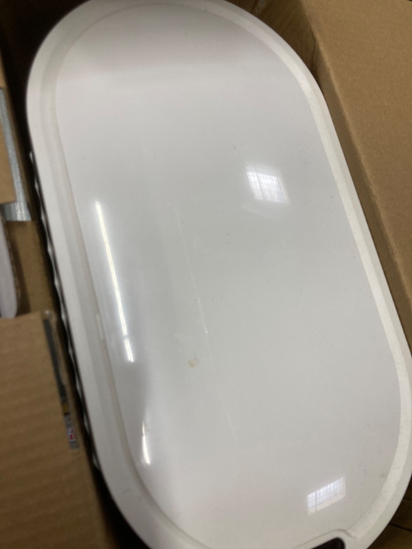 Photo 1 of ELPHECO Trash Can with Lid Automatic Garbage Can, 2 Gallon Slim Small Plastic Smart Trash Bin, 8 L Narrow Motion Sensor for Bedroom, Bathroom, Office
