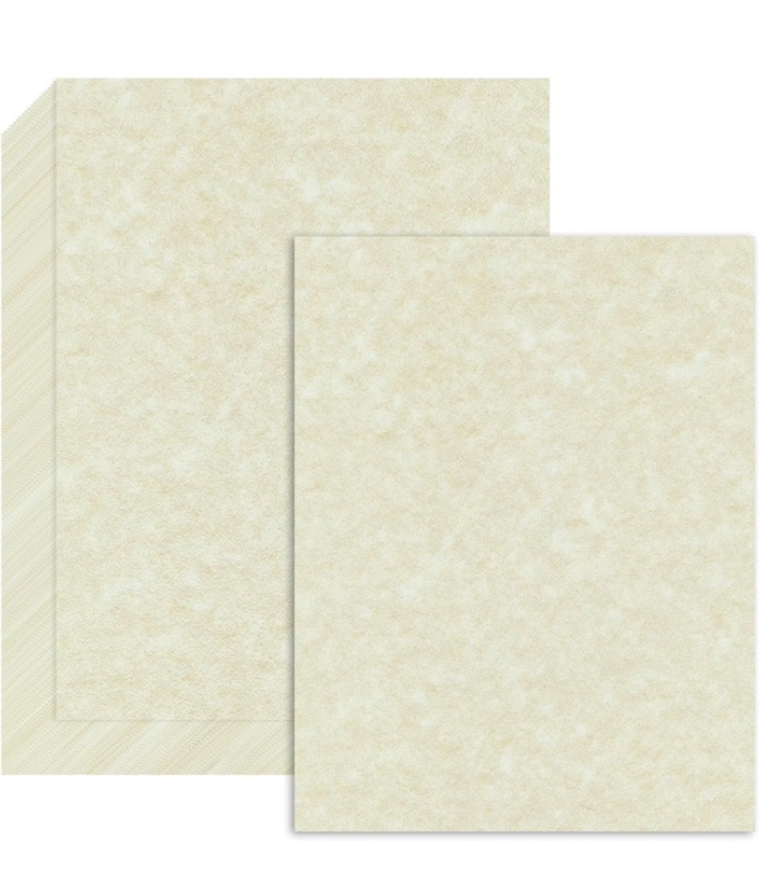 Photo 2 of 120 Sheets Parchment Paper, 8.5 x11" Certificate Paper, 100 GSM Resume Paper, Double-Sided Stationary Paper, Diplomas Paper for Printing & Writing