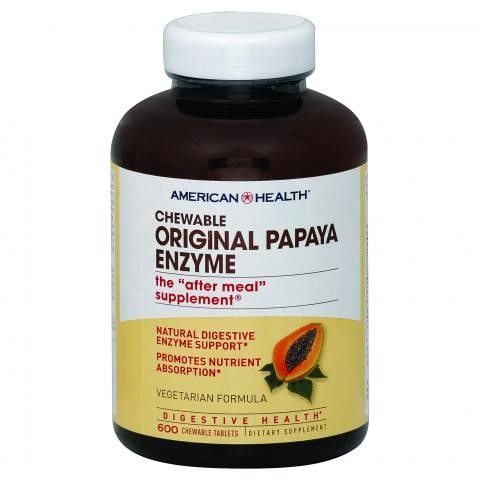 Photo 1 of American Health Chewable Original Papaya Enzyme, 600 Chewable Tablets
