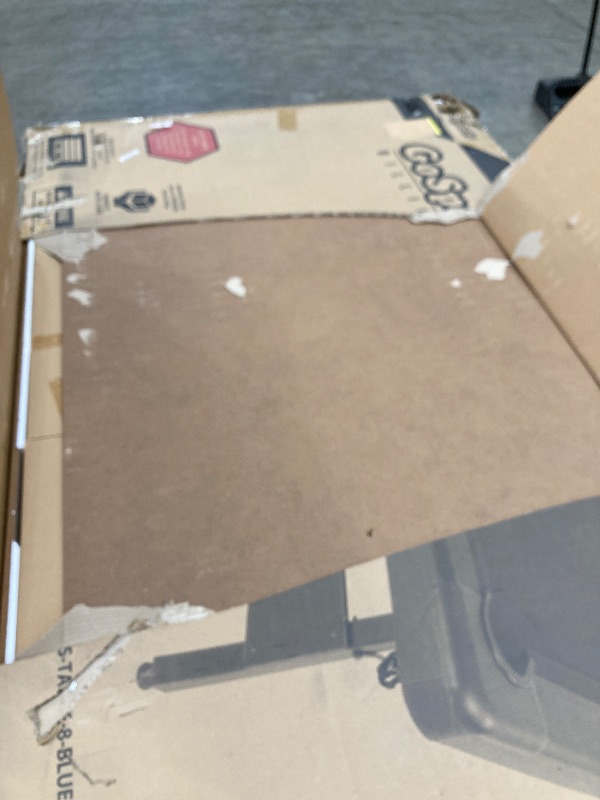 Photo 1 of GoSports Full Size 8 ft x 4.2 ft Billiards Game Table - Foldable Design, Includes Full Set of Pool Balls, 2 Cue Sticks, Chalk, and Felt Brush - Blue