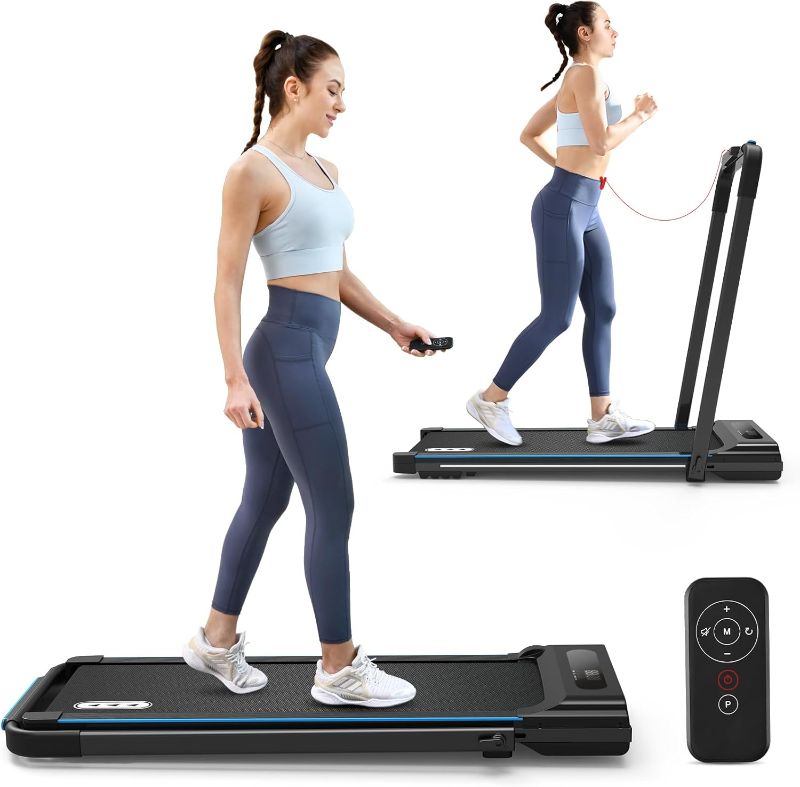 Photo 1 of 
REDLIRO Under Desk Treadmill 2 in 1 Walking Pad, Portable, Folding, Electric, Motorized, Walking and Jogging Machine with Remote Control for Home and Office...
Color:Black