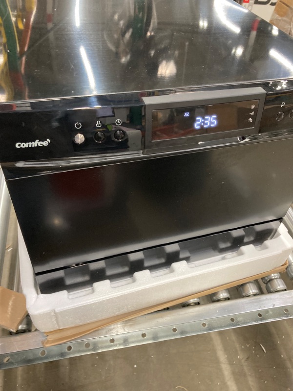 Photo 1 of 16.5 in. White Electronic Countertop 120-volt Dishwasher with 6-Cycles, 2 Place Settings Capacity