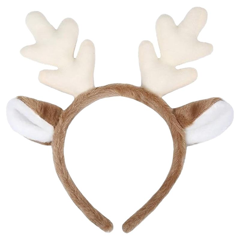 Photo 1 of Eostankr Christmas Headband Reindeer Antlers Headbands Christmas Hair Bands Christmas Costume Accessories for Women Holiday Party Cosplay