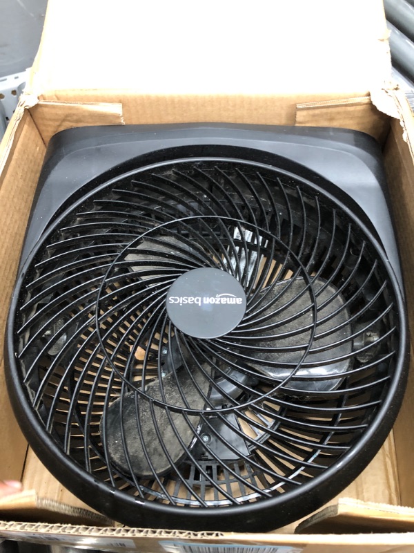 Photo 2 of Amazon Basics 15-Inch Air Circulator Desk Fan with 90-Degree Tilt Head and 3 Speed Settings