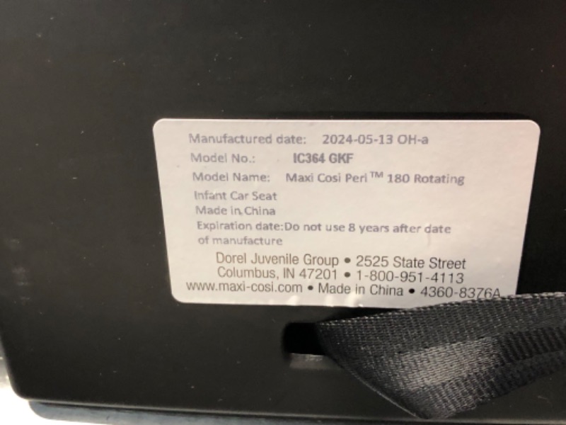 Photo 6 of ***USED - LIKELY MISSING PARTS - UNABLE TO VERIFY FUNCTIONALITY***
Maxi-Cosi Peri™ 180 Rotating Infant Car Seat, Baby Car Seat Rotating Carseat, Swivel Car Seat, Desert Wonder